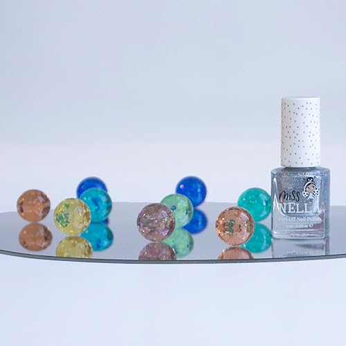 Miniatura 5 de Miss Nella Shooting Star - Esmalte de uñas seguro especial plateado brillante para niños, fórmula no tóxica y sin olor para niños y niños pequeños,