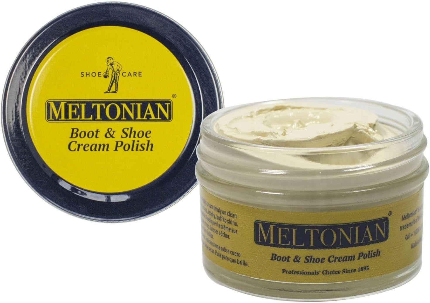 Cream Shoe Polish, Boot Polish, Leather Shoe Polish Oil Based with Beeswax, Restores and Protects, Over 60 Colors