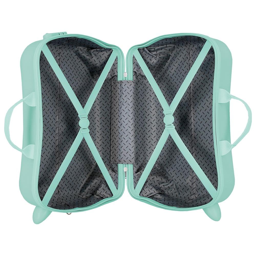 Joumma Disney Beach & Love Walizka dziecięca Turkusowa niebieska 50 x 38 x 20 cm sztywne tworzywo ABS boczne zapięcie szyfrowe 34L 2,1 kg 2 koła podwójny bagaż podręczny