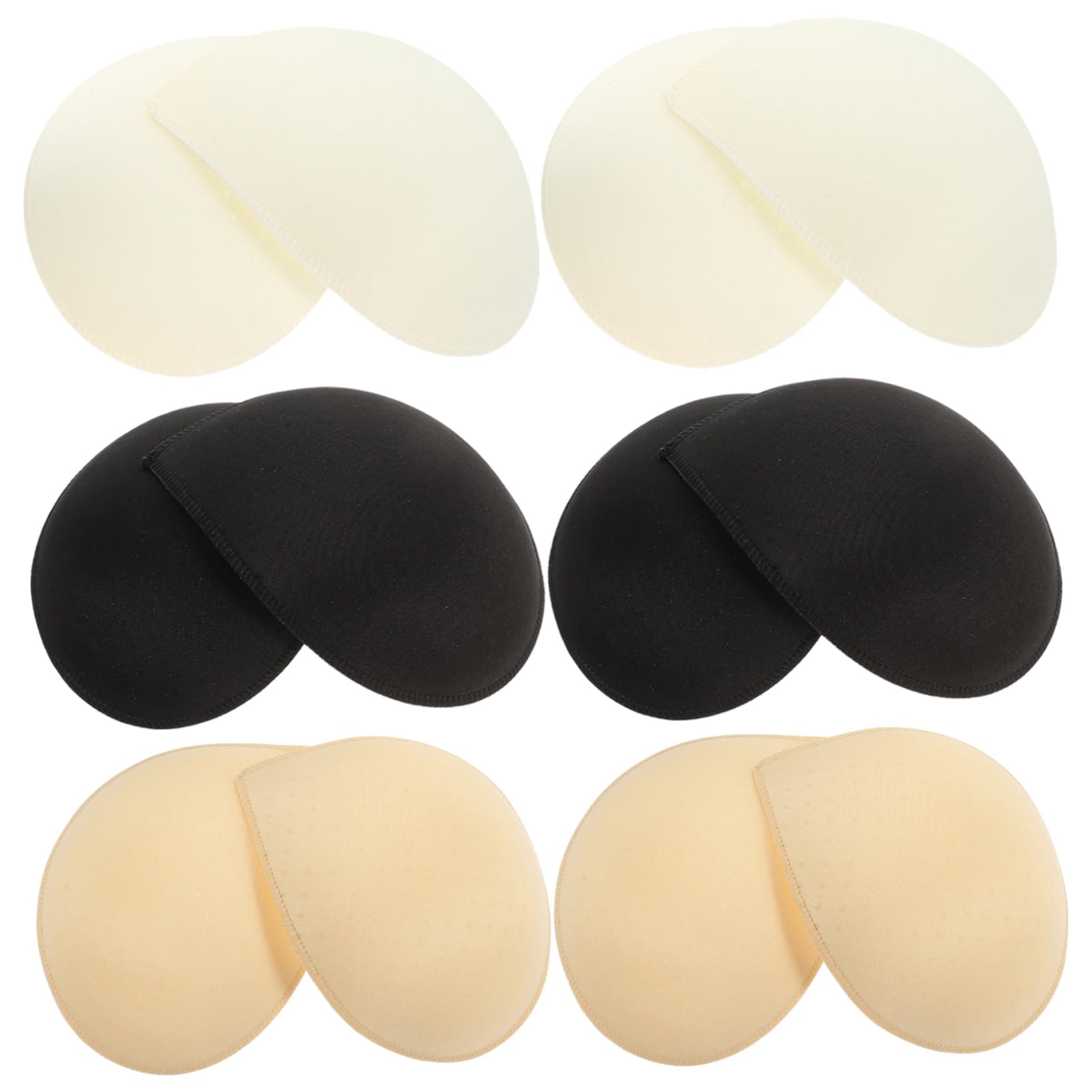 CALLARON Almohadillas De Sostenes Deportivos De Inserciones Para Sujetadores Almohadillas Extraíbles Para Bikini Y Vestidos Blanco Negro