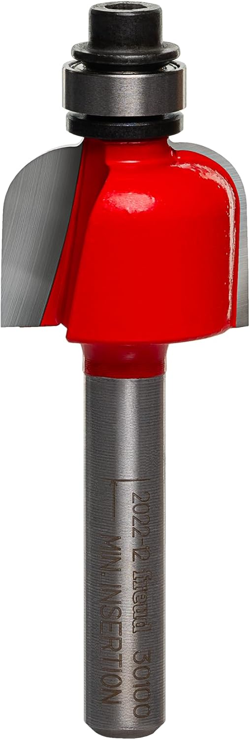 Freud 30-100: 3/16" Radius Cove Bit with 1/4" Shank