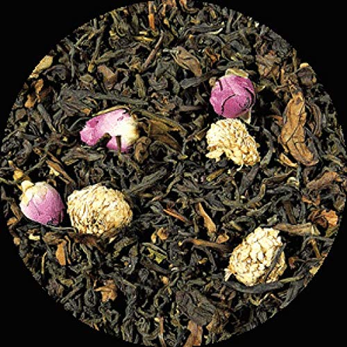 Lerbs & Hagedorn, Oolong herbata Oolong kwiat Azji | korzenny kwiatowy smak 1 kg (ok. 81 l) z zieloną herbatą, pąkami róży, rumiankiem rzymskim