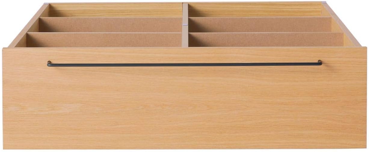 無印良品 ベッドフレーム下収納・大・オーク材・高さ25cmタイプ 幅80x