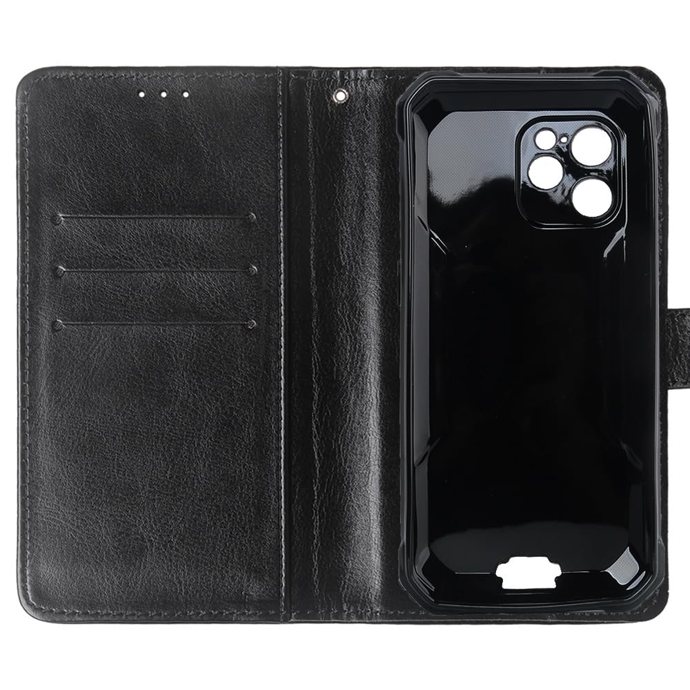 Cheshaoping Flip PU Pelle Case Wallet Cover TPU Silicone Custodia Caso Guscio Protettiva Skin per Blackview BV8900 6.5 inch (Rosa