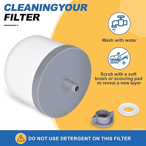 Miniatura 3 de Reemplazo de filtro de agua de cúpula de cerámica de 0.2 a 0.5 micras para sistema de filtro de agua de encimera, paquete de 4