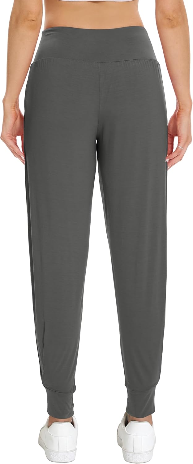 WiWi Women's Yoga Pants Viscose from Bamboo Stretchy Joggers Pant Comfy Lounge Bottoms Pajama S-XXL - Image 3