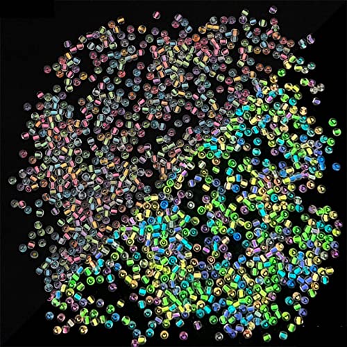 Maxtonser 660 cuentas luminosas que brillan en la oscuridad, cuentas UV que cambian de color, reactivas para cuentas de pony, cuentas acrílicas brillantes para Bracel