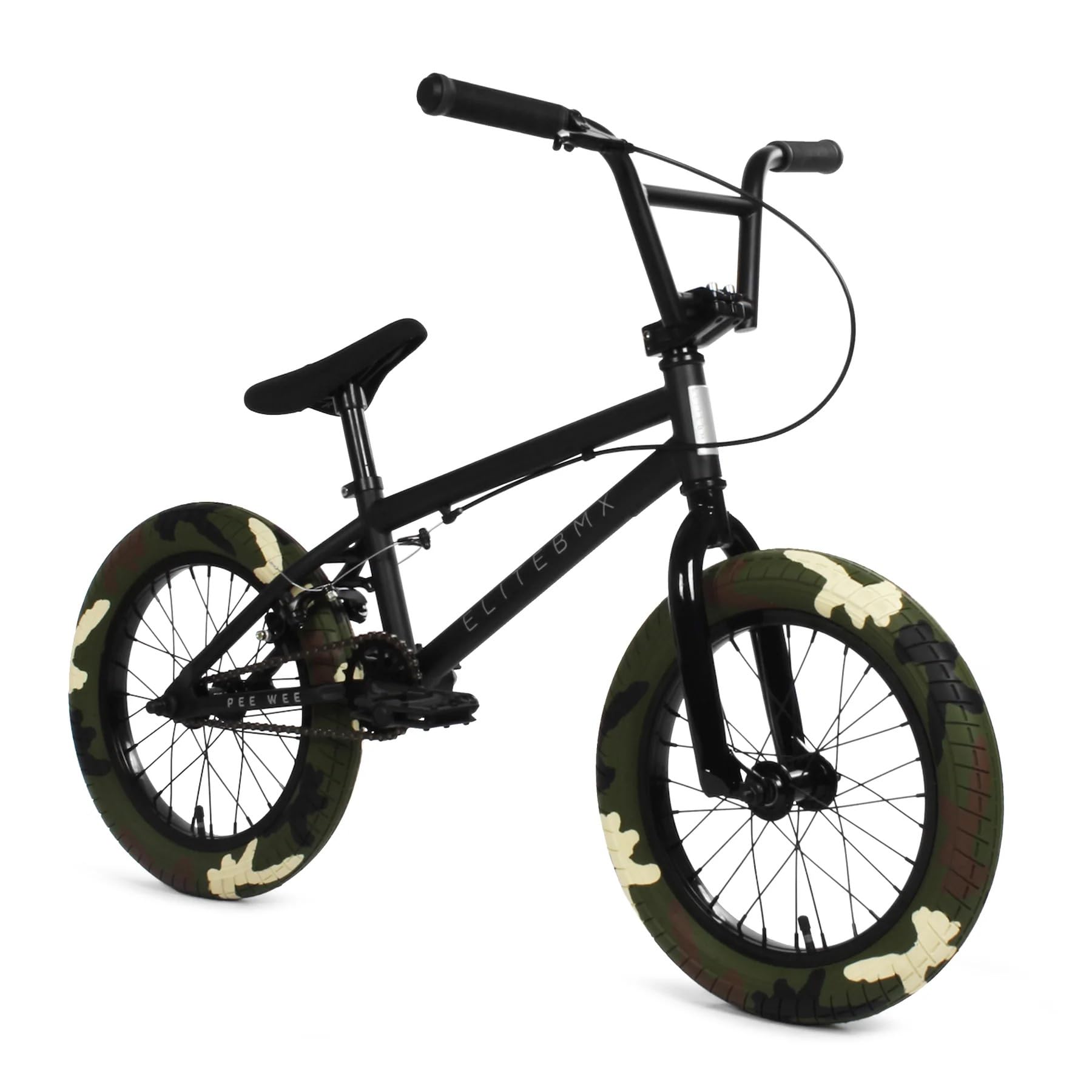 Elite BMX Stealth Freestyle Bike for Youth & Adults, Durable Steel Frame, Available in 16", 18", and 20" Sizes