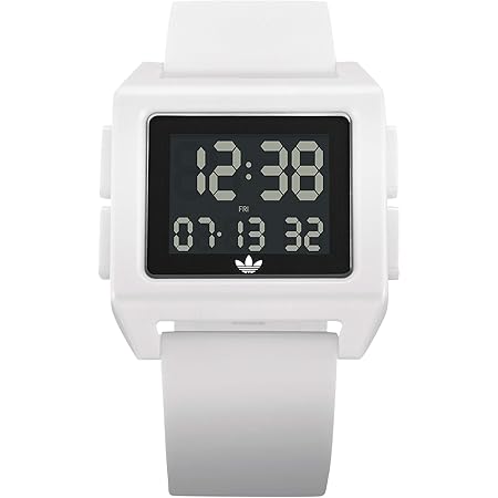 Amazon アディダス ウォッチ 防水 デジタル ウォッチ 日本正規商品 Z15 100 Archive Sp1 シリコン 腕時計 100 White メンズ腕時計 腕時計 通販