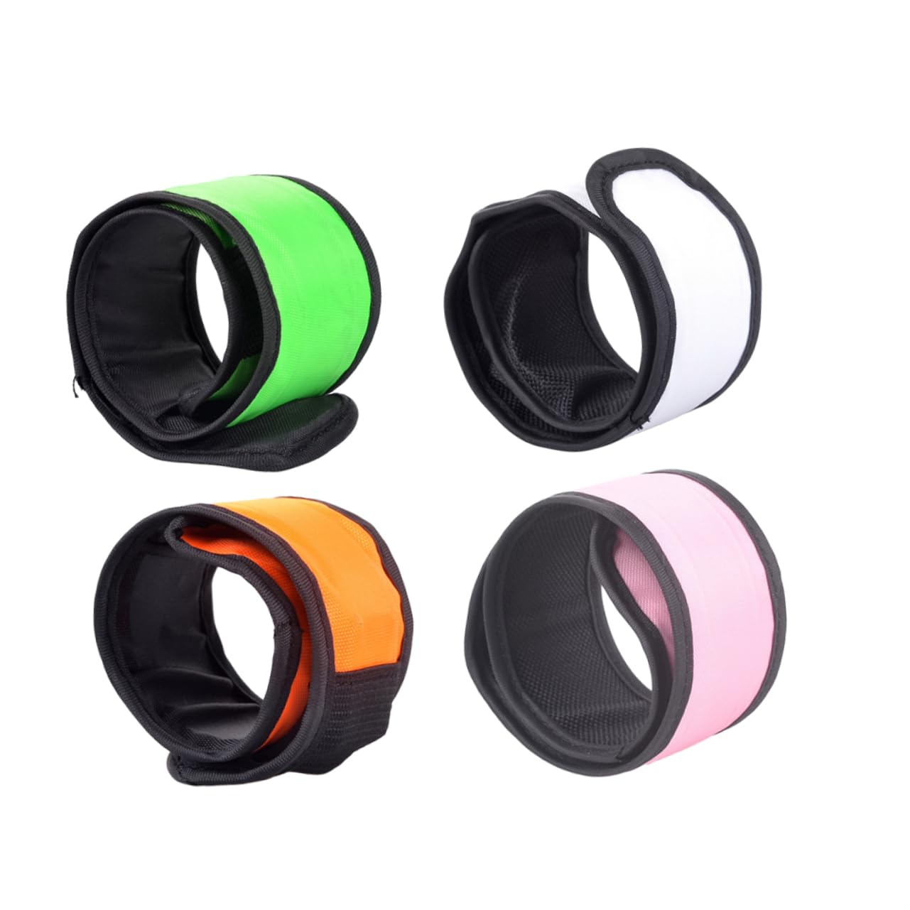 BESPORTBLE 12piezas Brazaletes Led Brillantes Para Eventos Nocturnos Pulseras Reflectantes De Slap Para Fiestas Al Aire Ciclismo y Celebraciones
