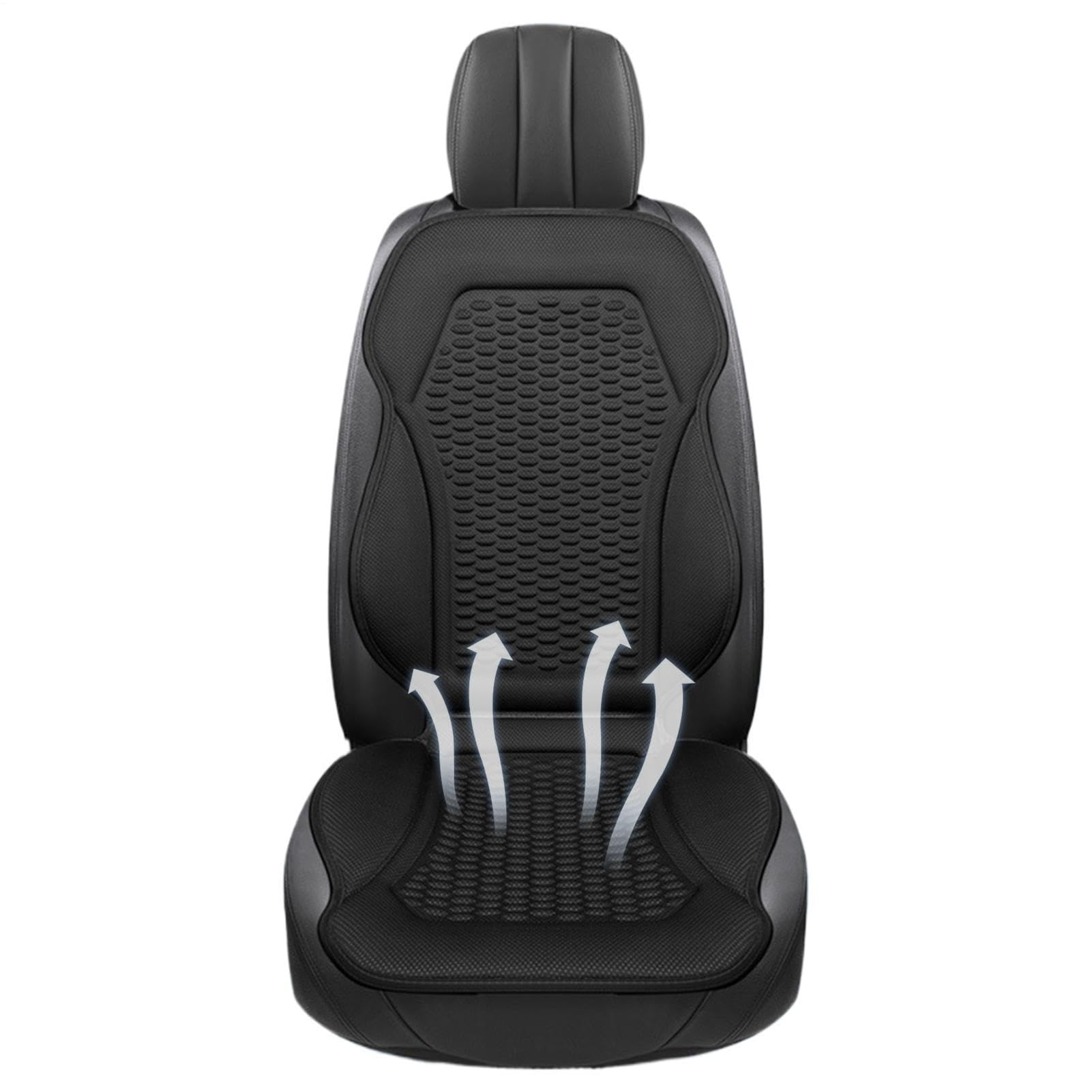 Genérico Cojín Refrigerante Asiento Coche,Soporte Lumbar Ergonómico Confortable - Transpirable Coche Almohadillas Asiento | para SUV, Autocaravana, Silla Oficina, Silla Ruedas Y Hogar