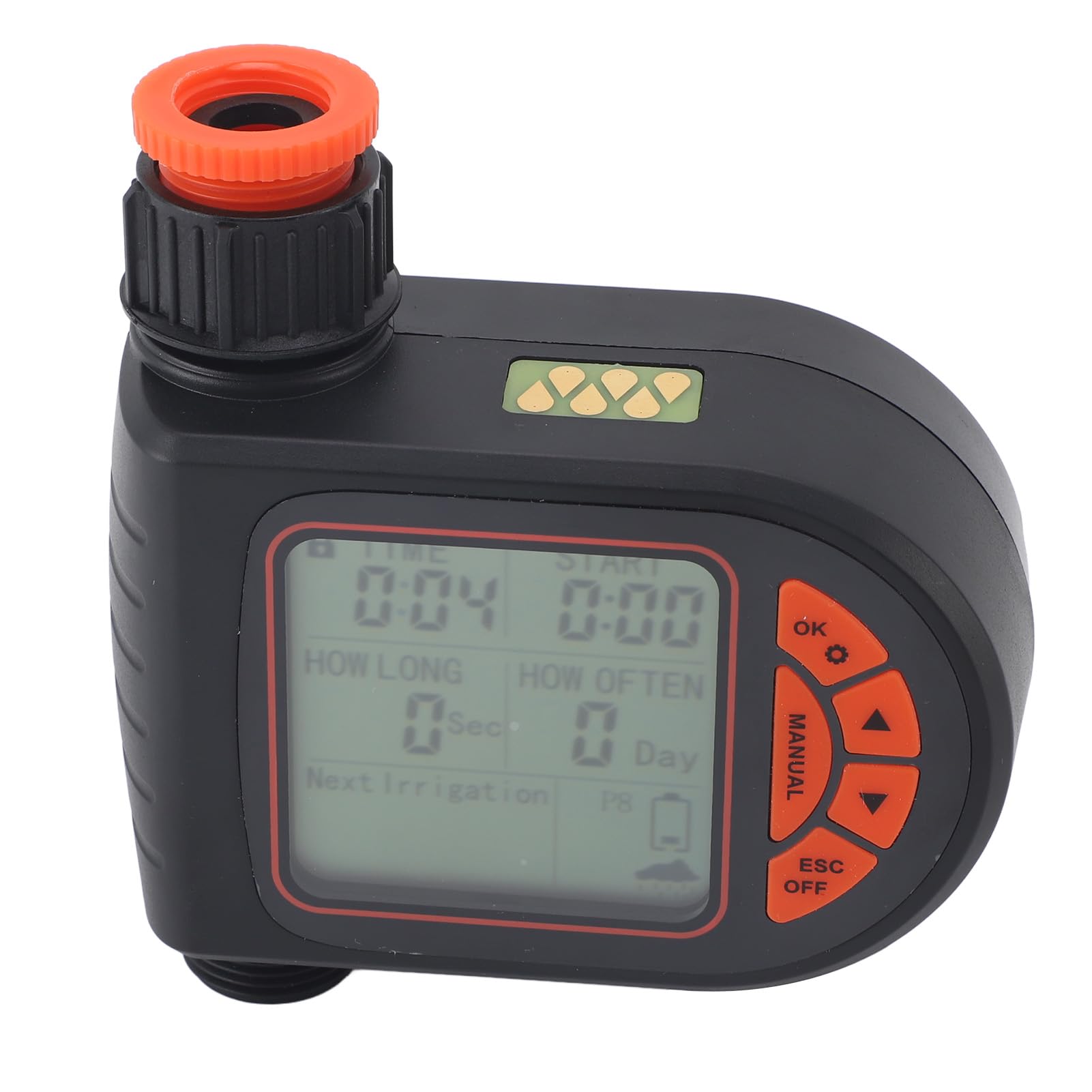 Timer per Irrigazione Programmabile, Display LCD Ampio per Giardino Balcone
