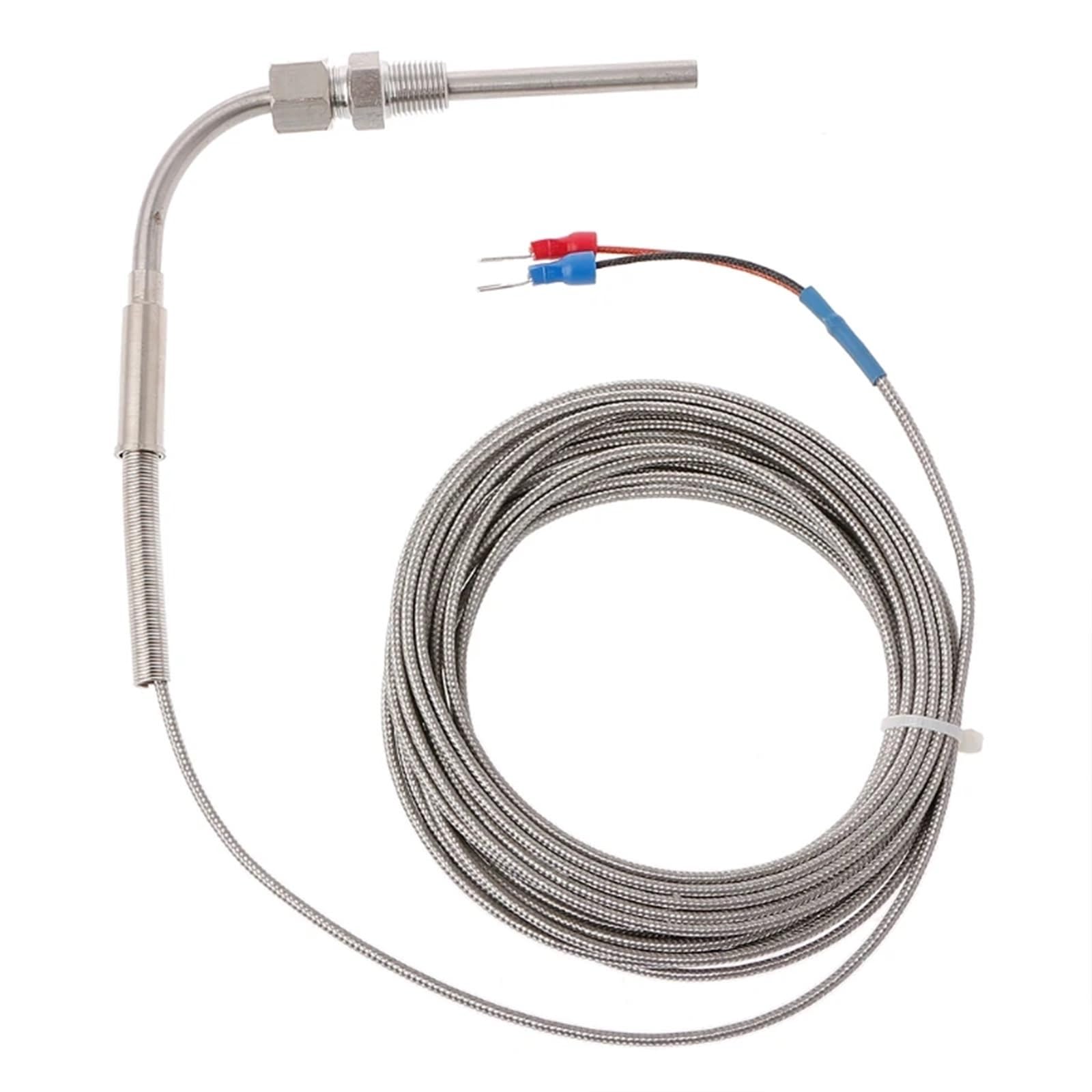 PXQCHAVLN 100~1250°C Stainless Steel EGT Temperature Sensors Thermocouple K Type For Motor Exhaust Gas Temp Probe 1m/2m/for 3m/4m/5m(5M)