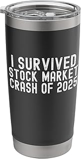 I Survived Stock Market Crash of 2025, Wall Street Historic Stainless Steel Insulated Tumbler