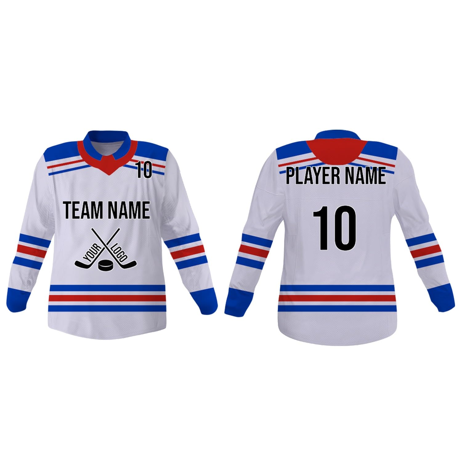SGS Sports Gear Custom Hockey Jersey, Personalized Reversible or Standard Design with Name &amp; Number, Hockey Jersey