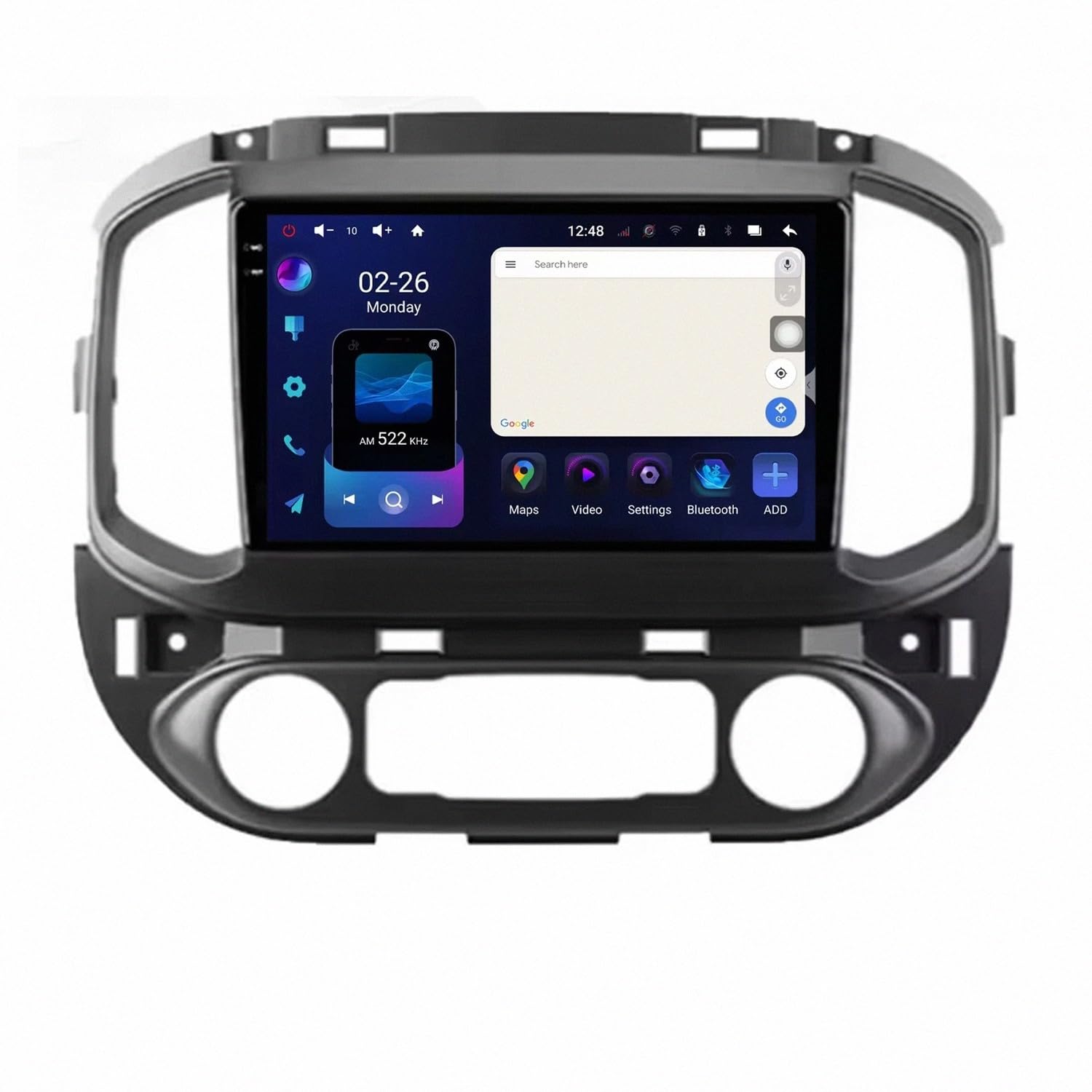 Pantalla de coche 2 DIN con Android Auto inalámbrico y GPS para Chevrolet Colorado 2 8