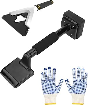 Carpet Knee Kicker Tool Kit with Carpet Tucker, Stretcher Tools for Carpet Stretching and Tucking with Anti-slip Gloves for Carpet Installation Work