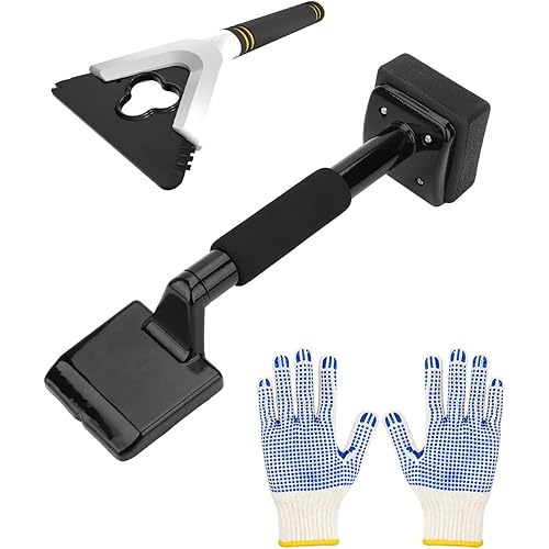 Carpet Knee Kicker Tool Kit with Carpet Tucker, Stretcher Tools for Carpet Stretching and Tucking with Anti-slip Gloves for Carpet Installation Work