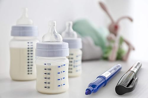 Miniatura 6 de Arteza Juego de 60 marcadores permanentes (30 negros y 30 azules, punta fina), secado rápido, impermeables, marcadores permanentes de alta calidad