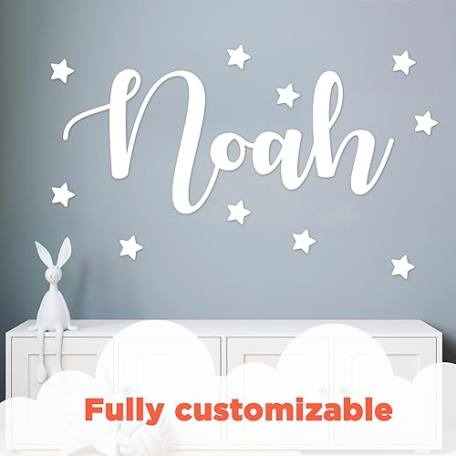 Miniatura 3 de Calcomanías personalizadas de múltiples fuentes con nombre para bebé niña o niño, nombre personalizado para decoración de pared de guardería,