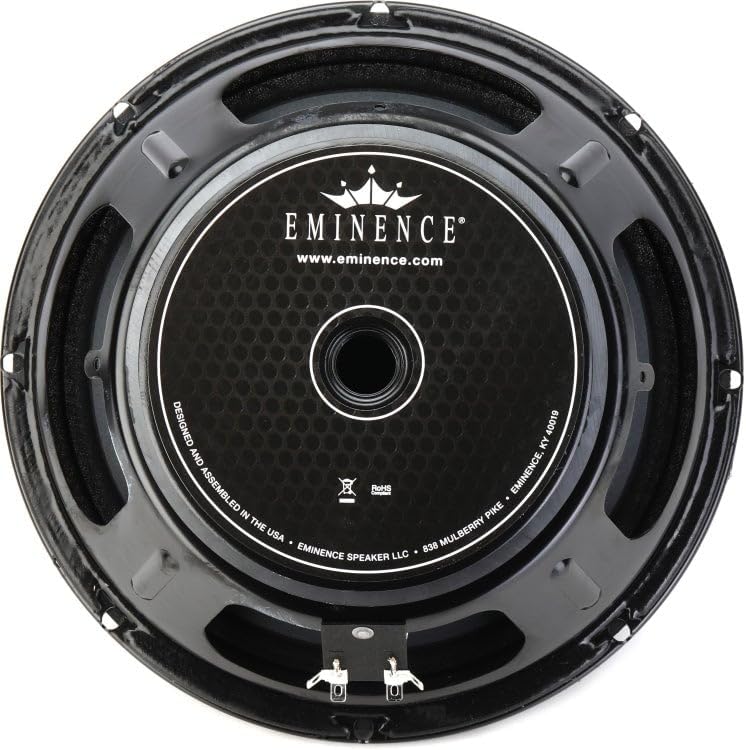 Eminence Delta-10A 10-Inch Professional Audio Speaker, 350W RMS, 8 Ohm Mid-Bass Replacement Driver for Bass Guitar Cabinets and PA Systems