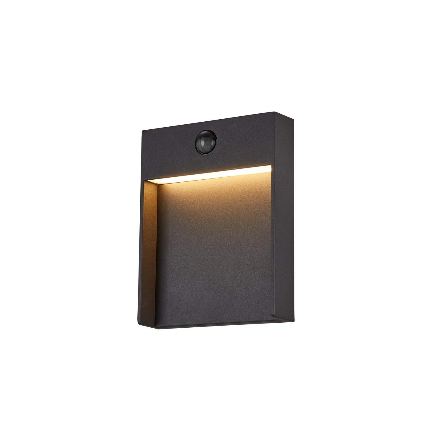 SLV LED Wandleuchte FLATT für die Außenbeleuchtung von Hauseingang, Wänden, Wegen, Terrassen, Fassaden, Treppen | LED Wandlampe, Aussenleuchte, Gartenlampe // CCT Switch (3000K/4000K), 600 Lumen, 16W