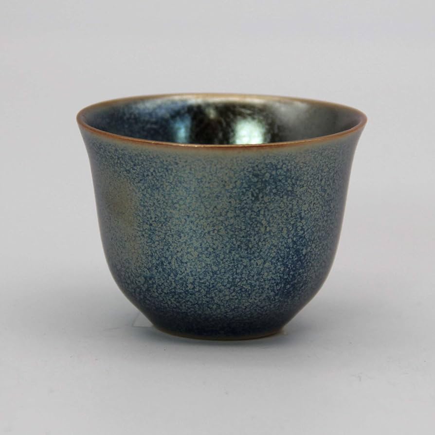 茶碗　　125mm×128mm×75mm Amazon.com | Saji Pottery Banko Ware Sencha Bowl, Gunblue