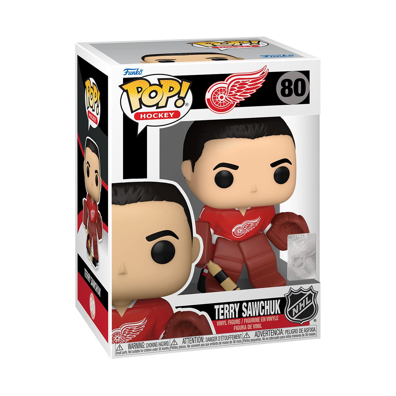 Funko Pop! NHL: Legends - Terry SawchukSawchuk - (Red Wings) - NHLAA - Retired Players - Figurine en Vinyle à Collectionner - Idée de Cadeau - Produits Officiels - Jouets pour Les Enfants et Adultes