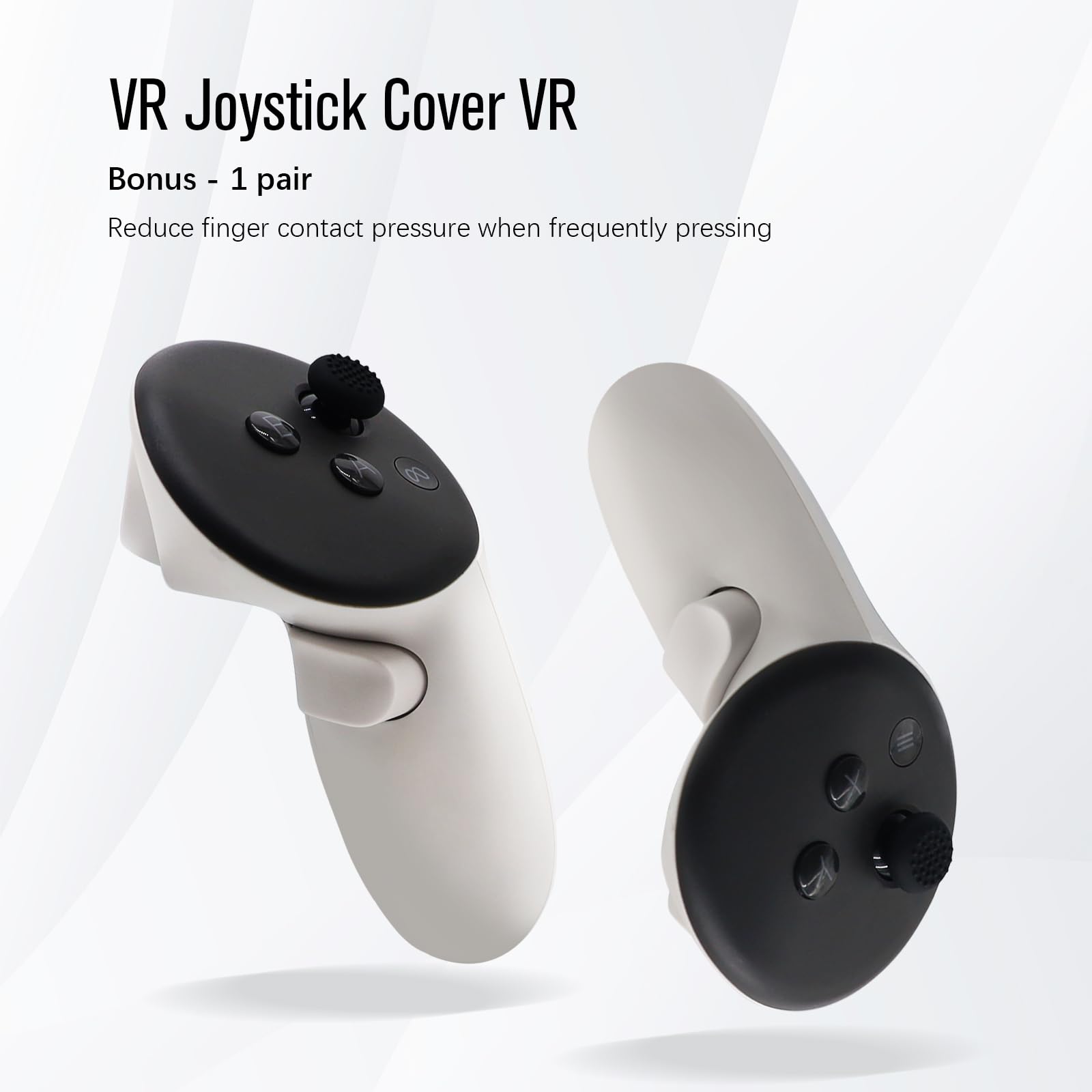 AIPINQI Accesorios para Meta Quest 3, juego de fundas protectoras de silicona VR 3 en 1 para Oculus Quest 3, a prueba de sudor, lavable, a prueba de luz, antifugas, almohadilla facial, cubierta de
