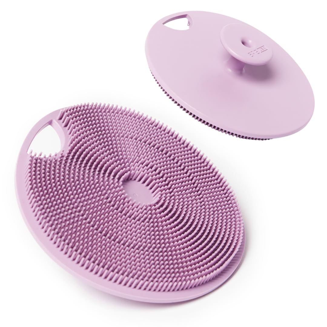 Boie USA Scrubber per il corpo – alternativa igienica ed esfoliante alla luffa – si sente come uno scrubber in silicone delicato sulla pelle sensibile, ipoallergenico, senza BPA e lattice, prodotto