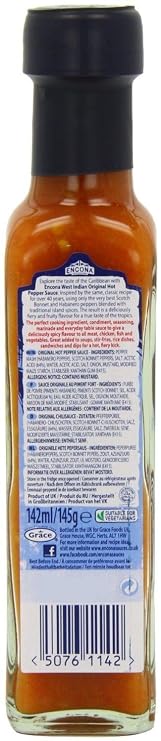 Encona West Indian Original Hot Pepper Sauce 142ML