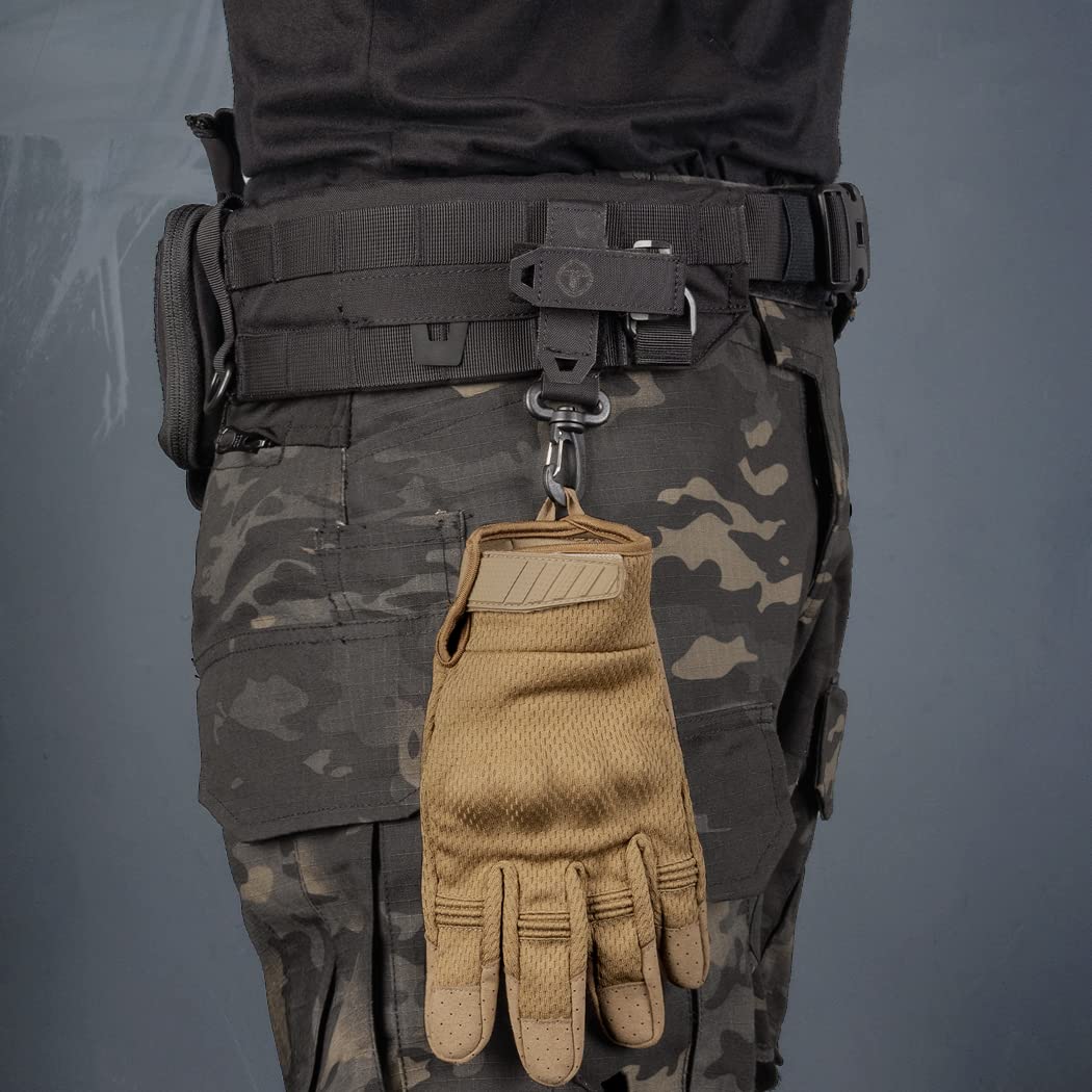 Supporto tattico per guanti, cinghia per arrampicata, portachiavi, gancio multiuso per guanti, 500D Nylon