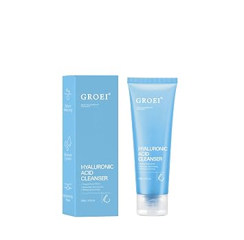 Hyaluronic Acid Cleanser, Face Wash with Tea Extracts, Gentle Pore Cleanser for Oily & Dry Skin, 4.23 oz 1PC