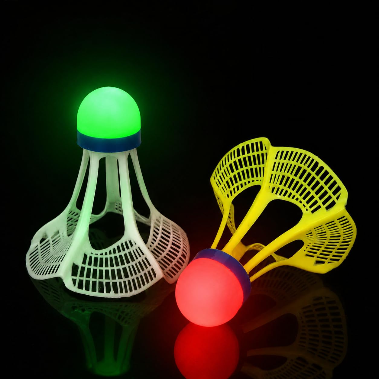 LED Light Badminton Shuttlecock for Night Play, Luminous Plastic Shuttlecock for Outdoor & Indoor Practice, Night Badminton Game Shuttle for Kids & Adults (2 pcs)-image-10