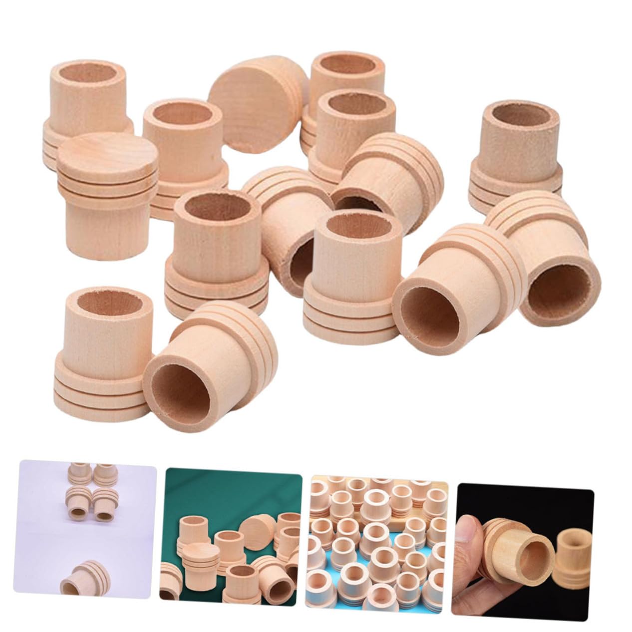 COLLBATH Fire Extinguisher Sturdy Wooden Construction 20pcs Sticks Extinguisher for Safe Moxibustion Therapy