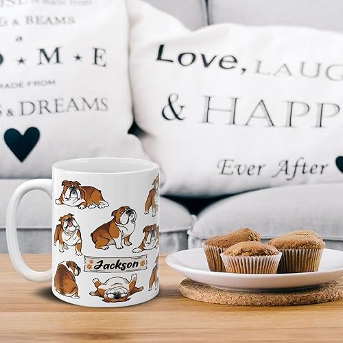 Miniatura 4 de Taza de café personalizada con tu nombre o texto, regalos personalizados para aniversario de Navidad, cumpleaños, taza de café de cerámica de 11