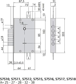 Cisa 48338 57515-38-0 Lock D/M APPL TRIPL S/A