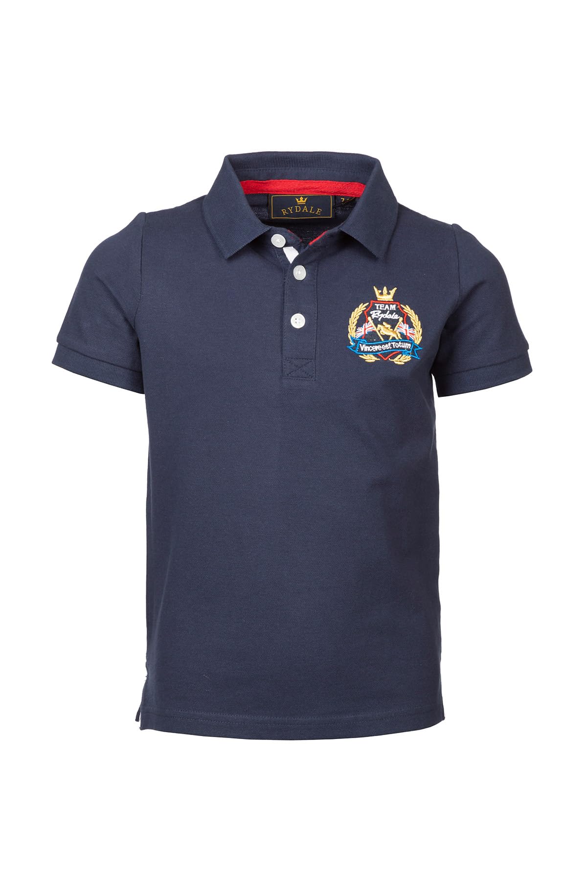 Rydale Boy's Polo Shirt 100% Cotton Short Sleeve T-Shirt Embroidered Polos Tops (as8, Age, 11_Years, 12_Years, Regular, Fordon III Navy)