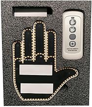 Middle Finger Gesture Light with Remote Control, Funny Middle Finger Car Light, Medium Gesture Hand Lamp Sticker, Universal Window Light Panel, Car Gadgets and Signals