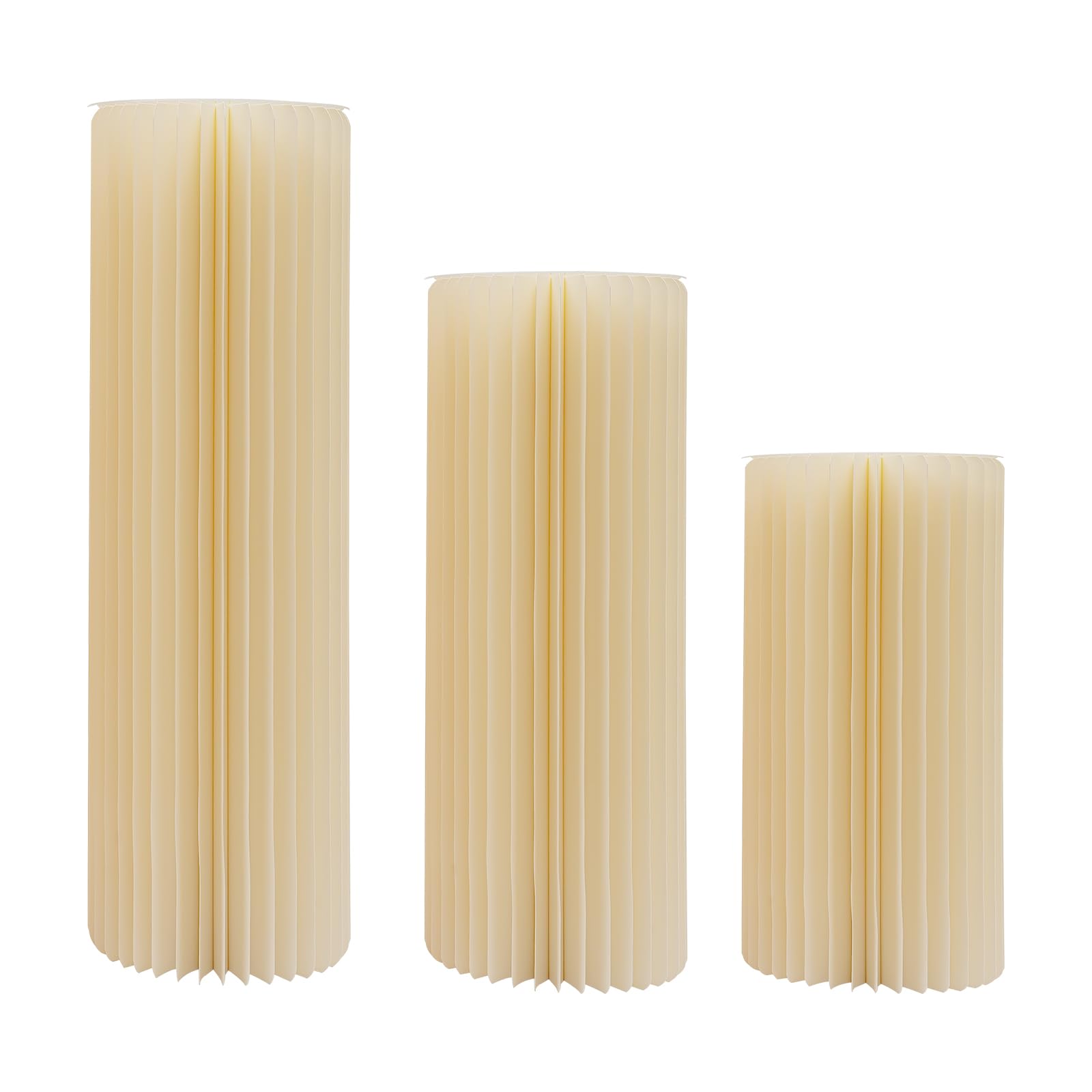 Colonna, pieghevole, in cartone, per matrimoni, feste, festival, 3 pezzi (1 x 60 + 80 + 100 cm)