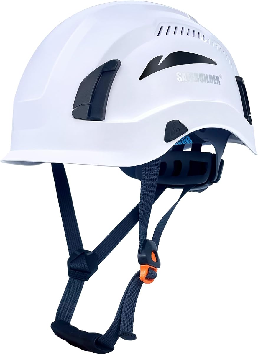 SAFEBUILDER Safety Helmet Hard Hats Construction Head Protection 6-Point Suspension Lightweight Work Outdoor,Industrial ANSI Approved