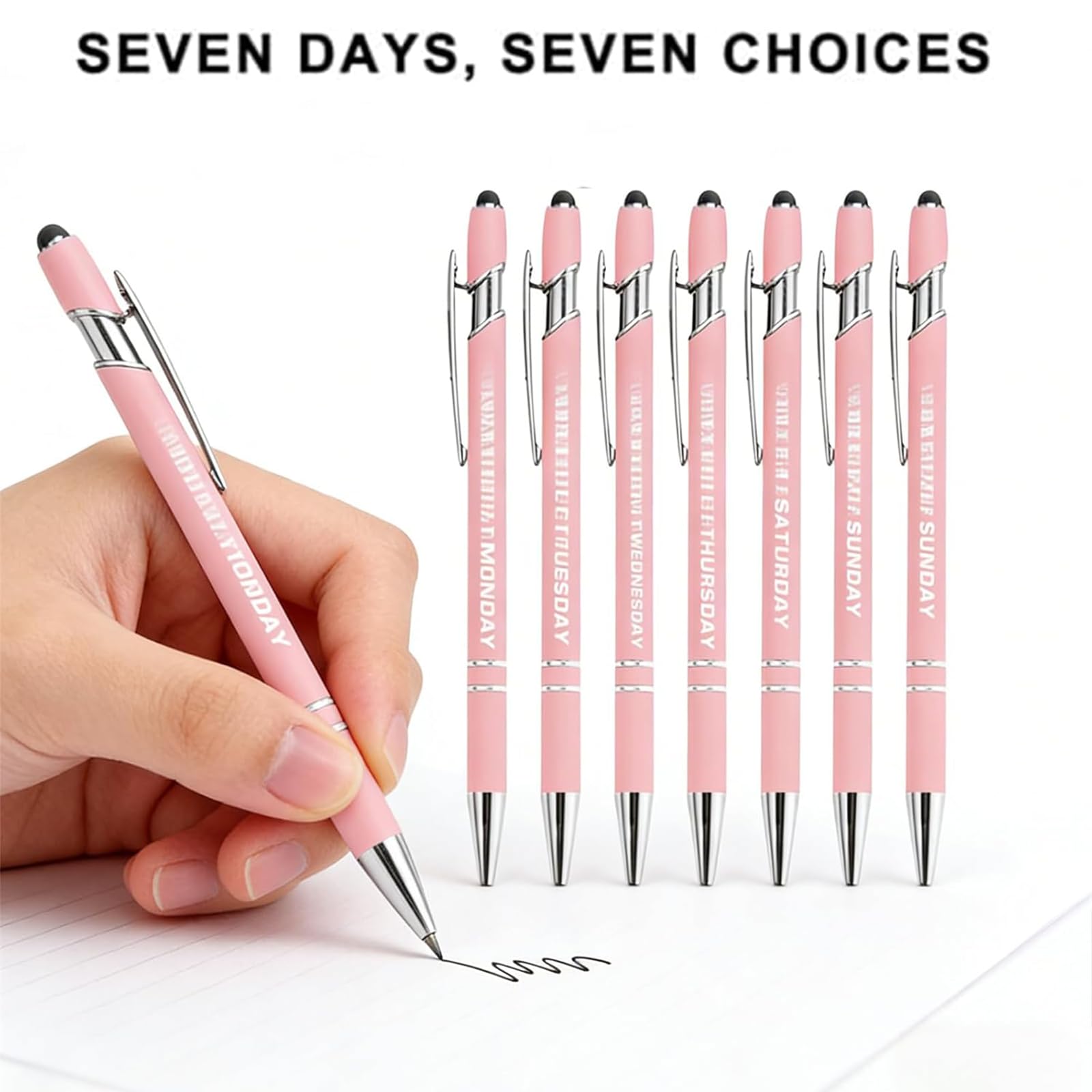 UBIETY Funny Daily Quotes Pen 7 Day Metal Pen Set Funny Stress-Relief Daily Quotes Metal Ballpoint Pens Set — view 6