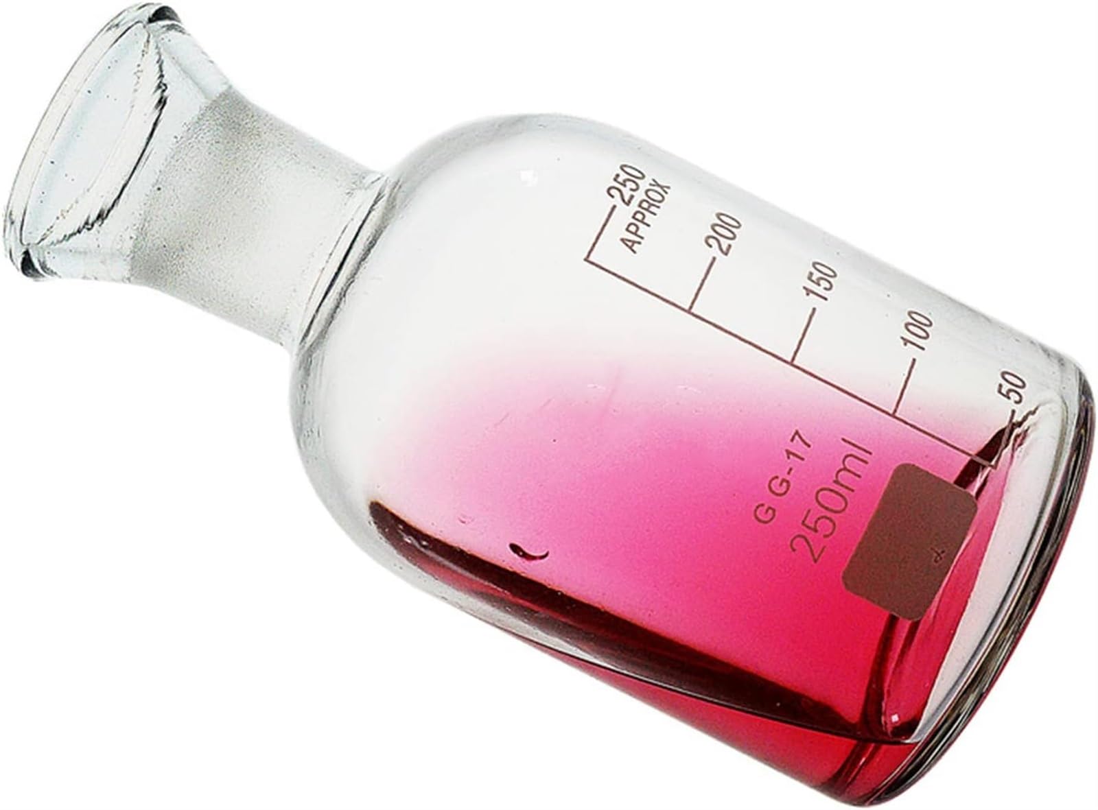 VERIMP 2 Stück 250 Ml Glas-Flasche For Gelösten Sauerstoff, Flasche For Gelösten Sauerstoff 250 Ml Glas-Abwasserflasche, Wasserprobenflasche, BSB-Kultur Mit Wasserdichtung, Abwasserprobenahme