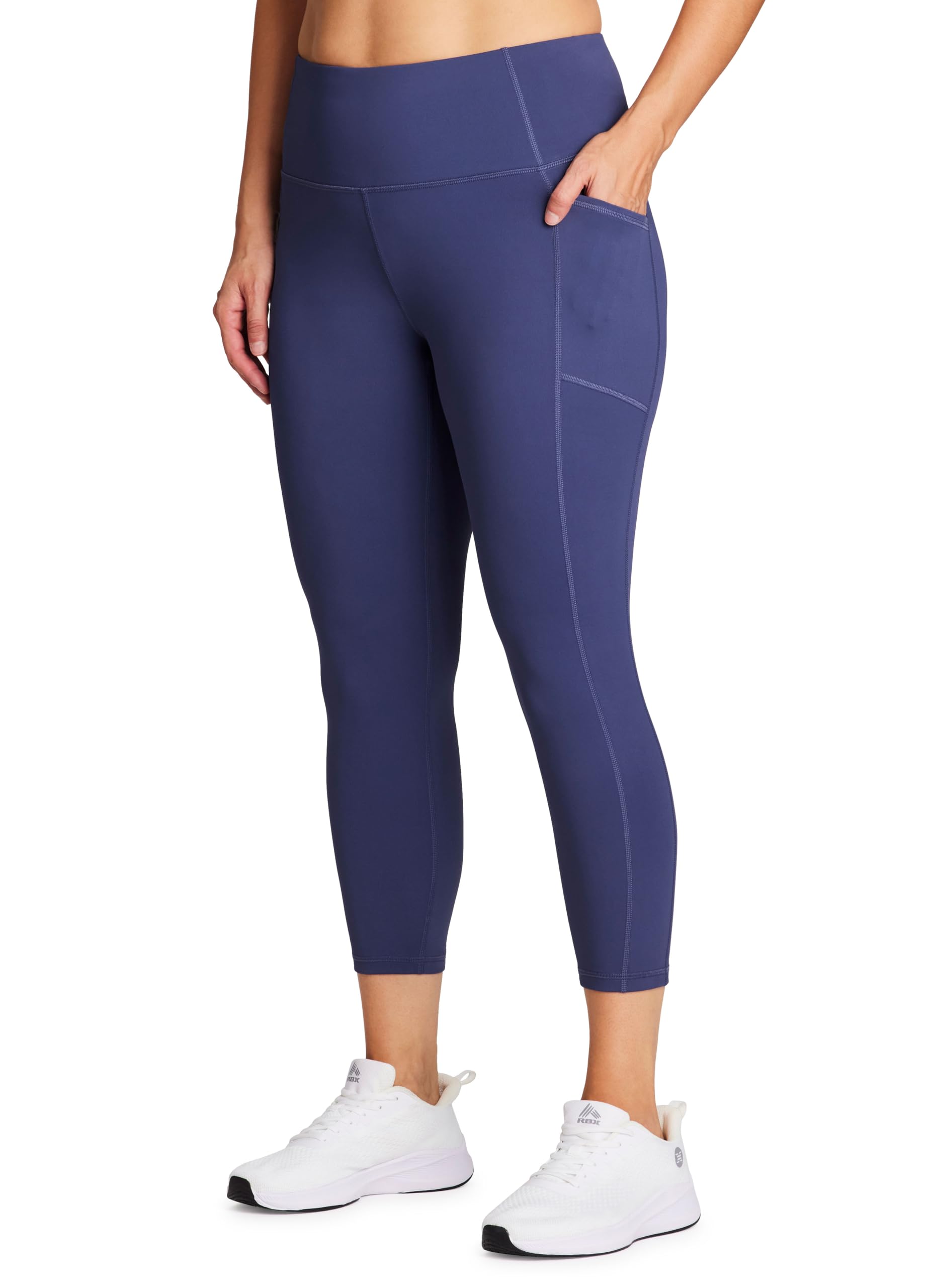 RBX Active Women's Plus Size Stretch Ankle/Full Length Workout Running Gym Yoga Leggings