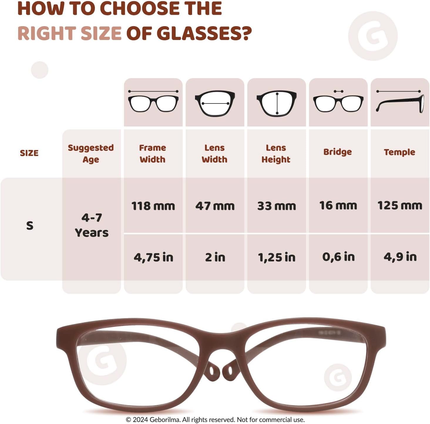 Unbreakable Eyeglasses for Kids Flexible Glasses - Kids Prescription Sports Glasses 4-7 years