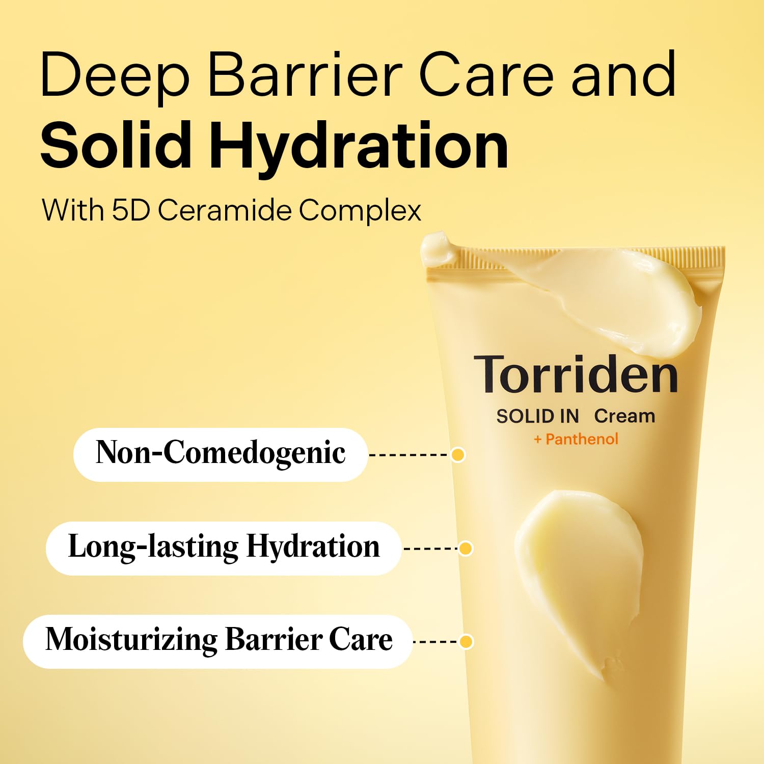 Torriden SOLID IN Ceramide Cream 70ml (2.36 fl. oz.) | Ceramide Moisturizer for Healthy Skin Barrier, Soothing, Nourishing | 5 types of Ceramide, Allantoin, Panthenol - Image 2