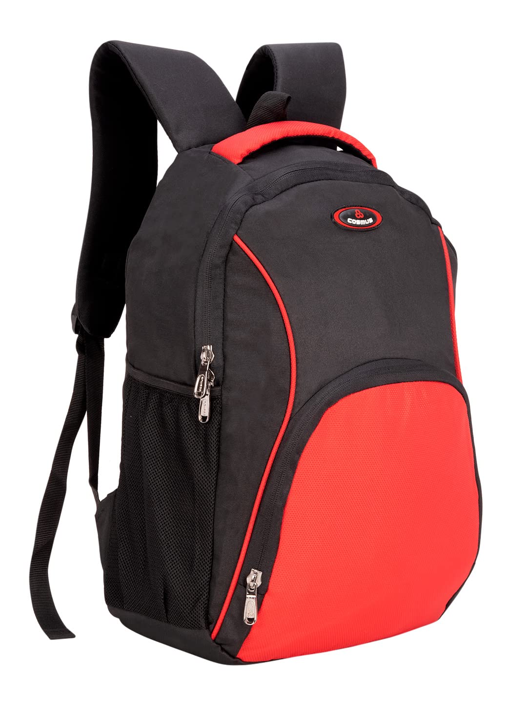 Moscow Black & Red Laptop Backpack 30L Black Polyester Bag