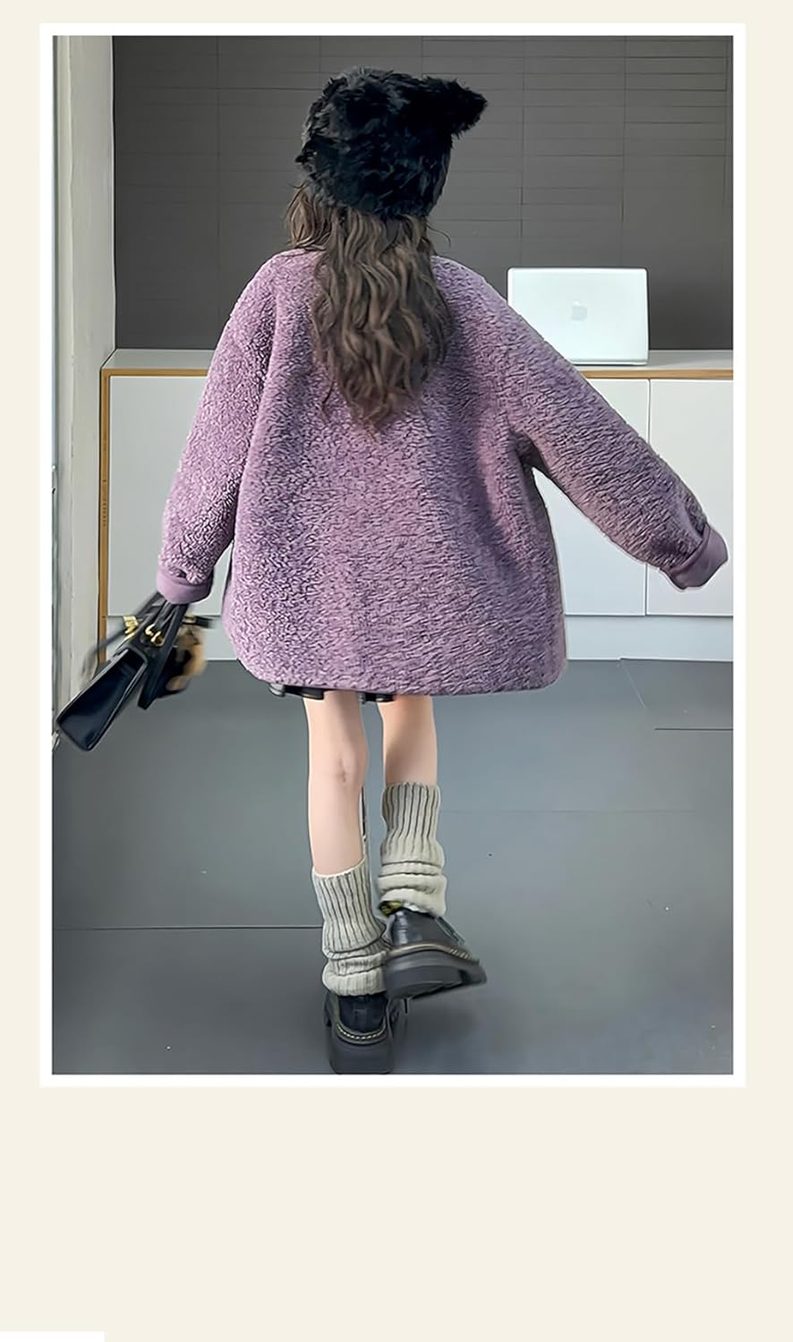 [ANGELCITY] 子供服 ボアジャケット 女の子 ボアブルゾン キッズ フリース コート ガールズ モコモコ アウター 秋 冬