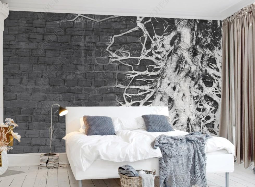 Papier peint intissé poster géant mural salon racine d'arbre 3D 250x175 cm - 3