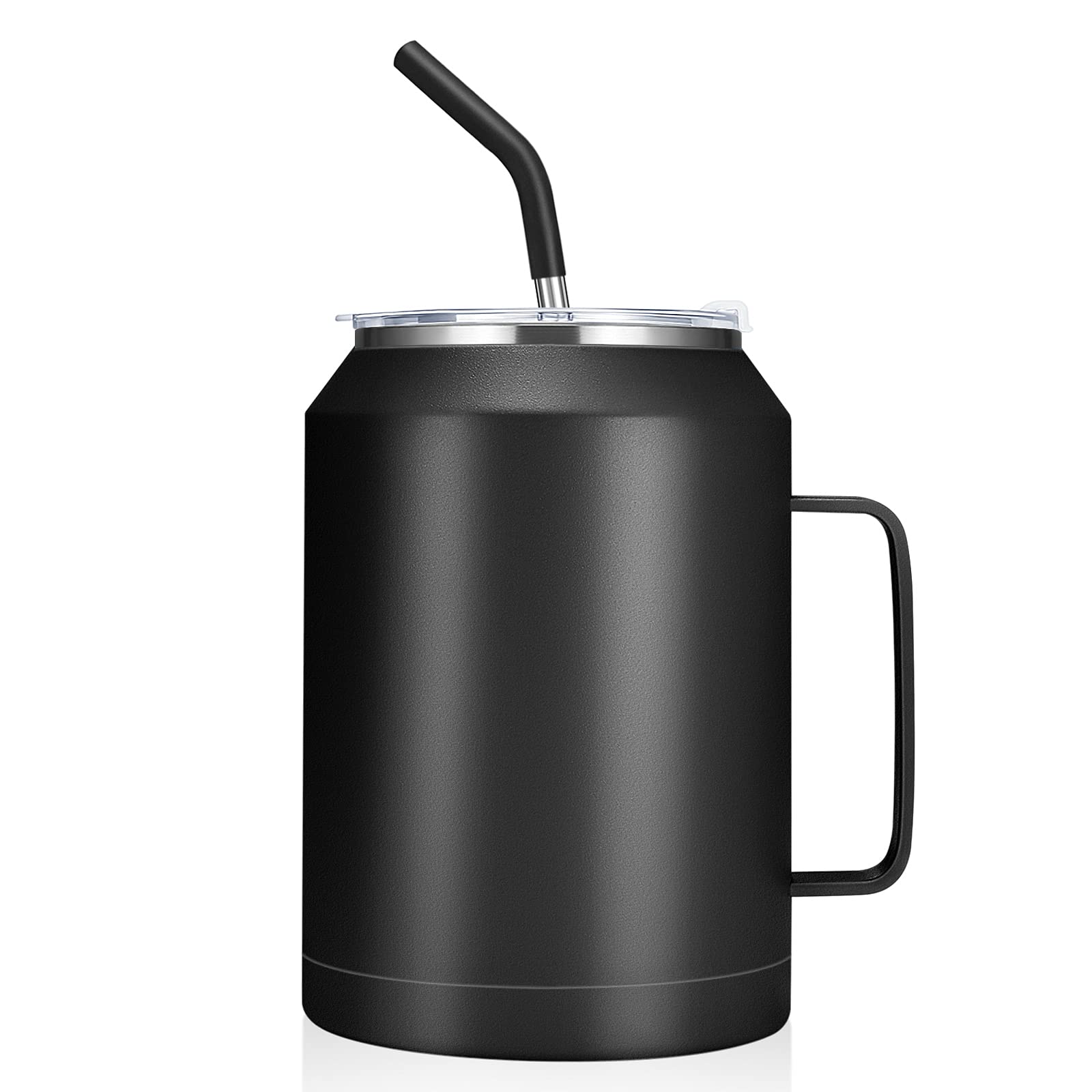 Zenbo 50 oz Mug Tumbler – Stainless Steel Vacuum Insulated Mug with Handle,Lid and Straw,Keeps Drinks Cold up to 36 Hours – Sweat-Proof Body, Dishwasher Safe